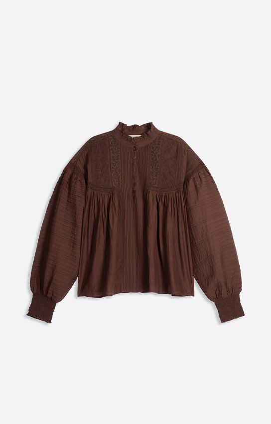 Dahlia Blouse Brown