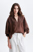 Dahlia Blouse Brown