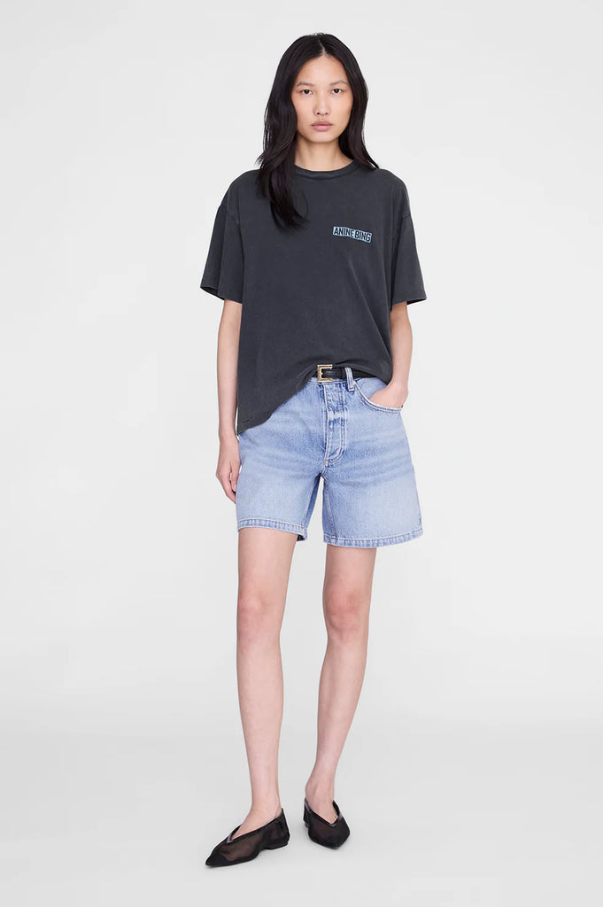 Cade Tee Palm Washed Black