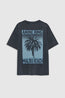 Cade Tee Palm Washed Black