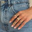 Calli Gypsy-Set Chunky Diamond Ring size 7