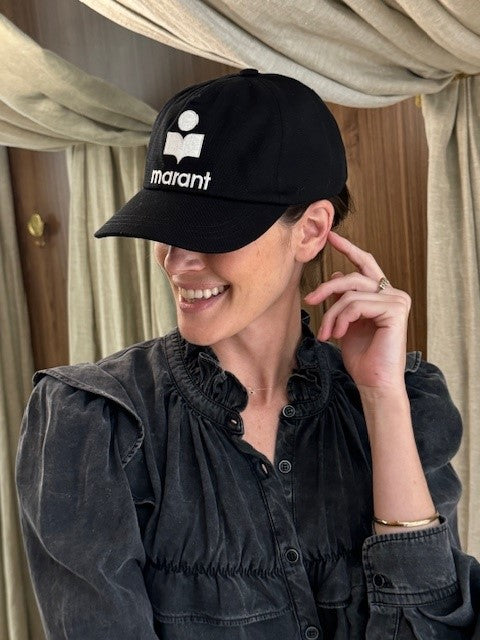 Tyron Cap Black Ecru