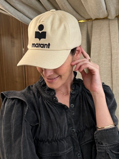 Tyron Cap Ecru Black