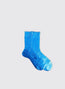 Metallic Ribbed Socks Cielo