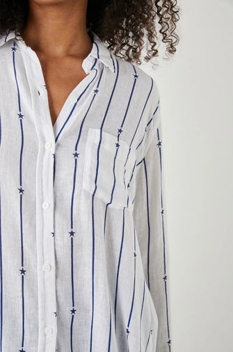 Charli Shirt Navy Star Stripe