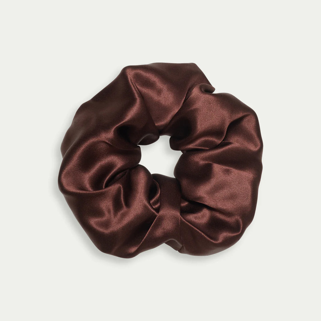 Silk Scrunchie Chocolate