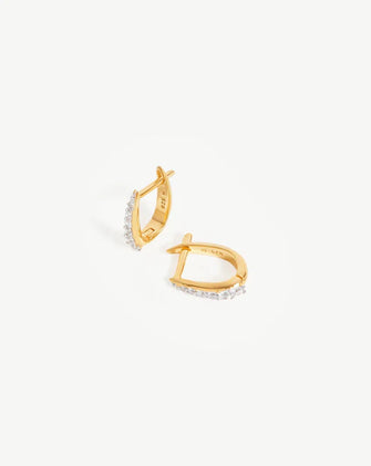 Pave Claw Huggie Earrings