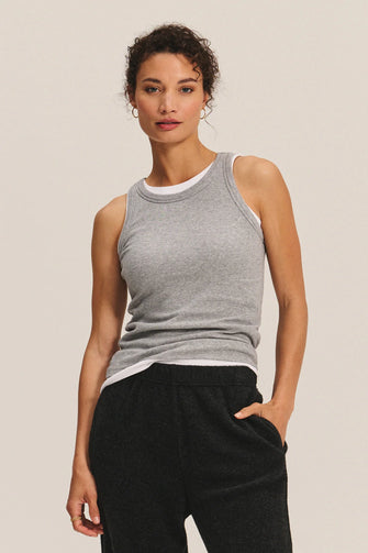 Cruz Modal Rib Tank Heather