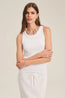 Cruz Modal Rib Tank White