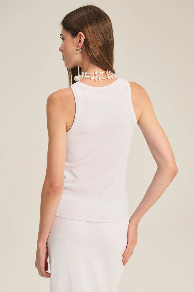 Cruz Modal Rib Tank White