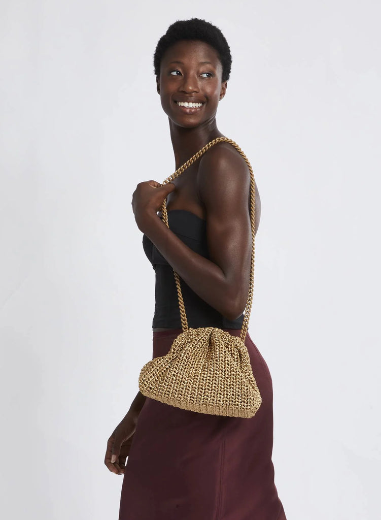 Mini Game Bag Crochet Gold Glow