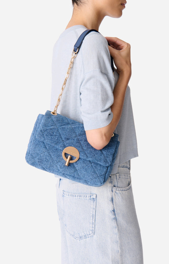 Grand Moon Handbag Indigo