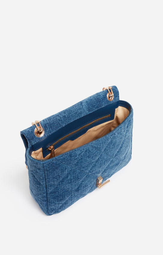 Grand Moon Handbag Indigo