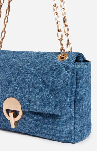 Grand Moon Handbag Indigo