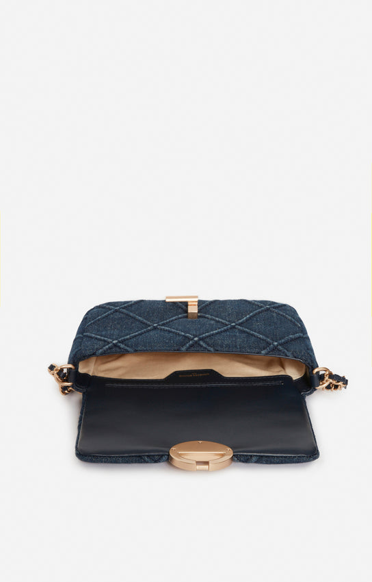 Nano Moon Bag Dark Denim