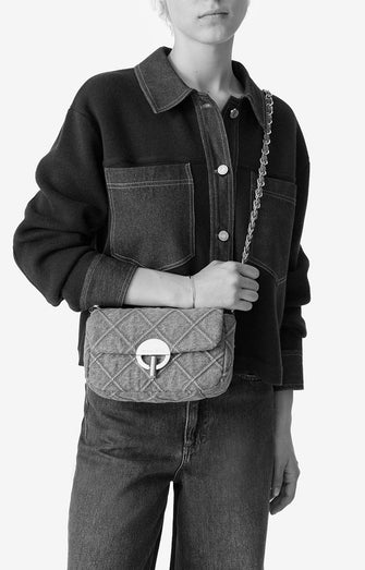 Nano Moon Bag Dark Denim