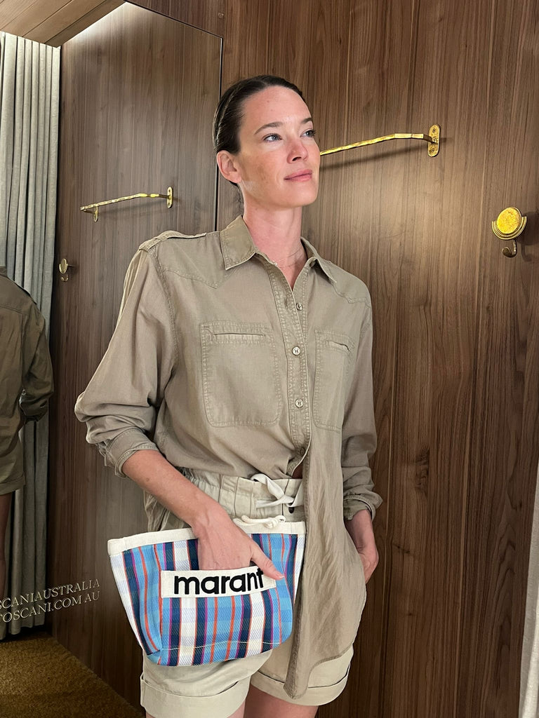 Powden Pouch Turquoise Chalk