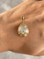 Dee Pear Diamond Pendant 1.1 ct & 10K solid gold
