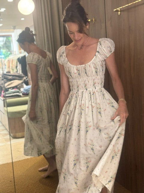 Quinley Dress Painted Bouquet