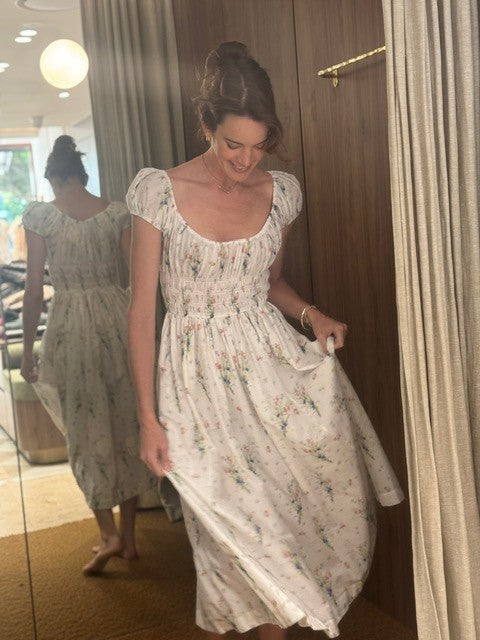 Quinley Dress Painted Bouquet