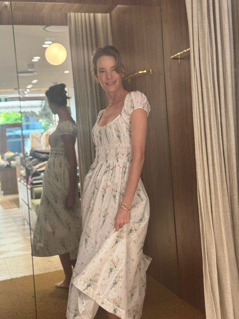 Quinley Dress Painted Bouquet