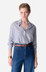 Druyat Blouse White & Blue Stripe