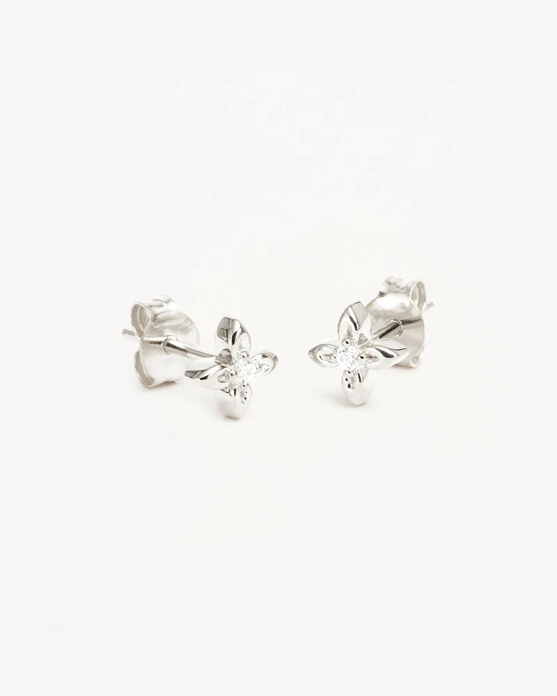 Live in Light Stud Earrings Silver