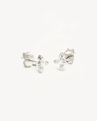 Live in Light Stud Earrings Silver