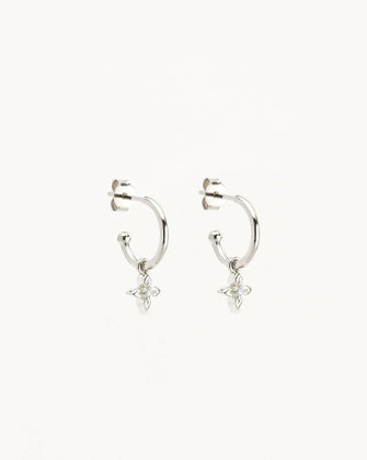 Live in Light Hoops Earrings Silver