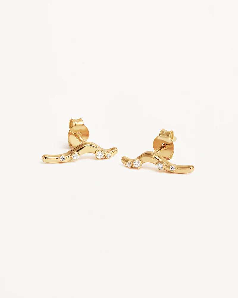 Gold Chasing Tides Earrings