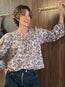 Florelle Long Sleeve Cotton Blouse Meadow
