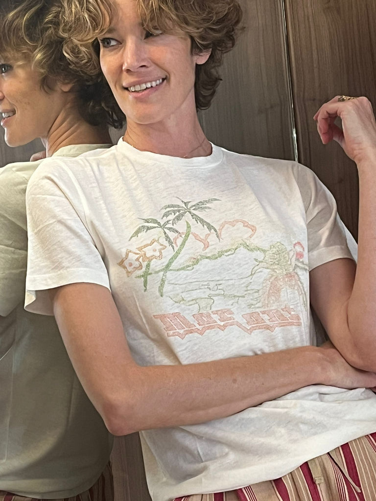 Zewel Tee Shirt Ecru Orange