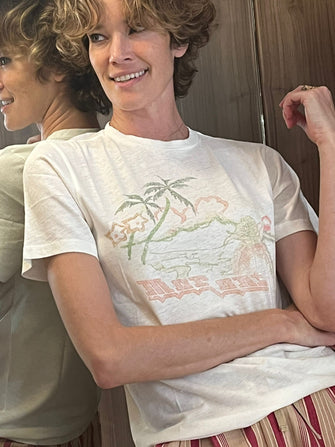 Zewel Tee Shirt Ecru Orange