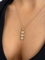Eliza pendant - three diamonds