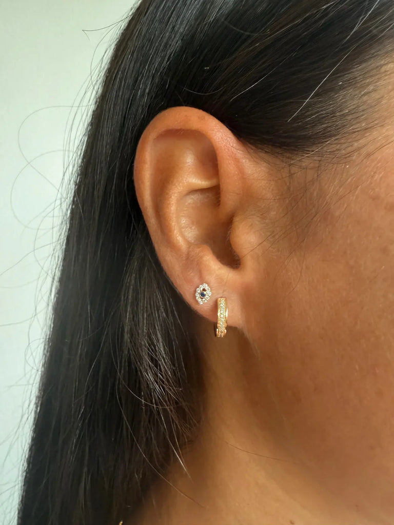 Mini Evil Eye Stud Earrings - Pair