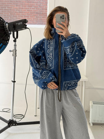 Bandana Bomber Denim