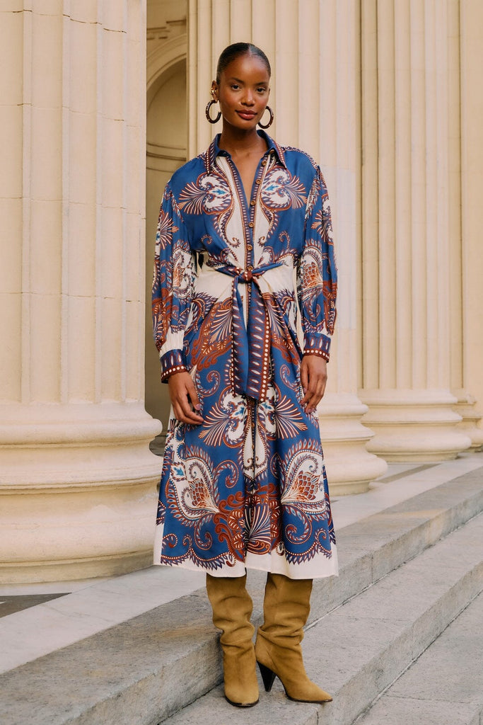 Arabesque Scarf Midi Dress