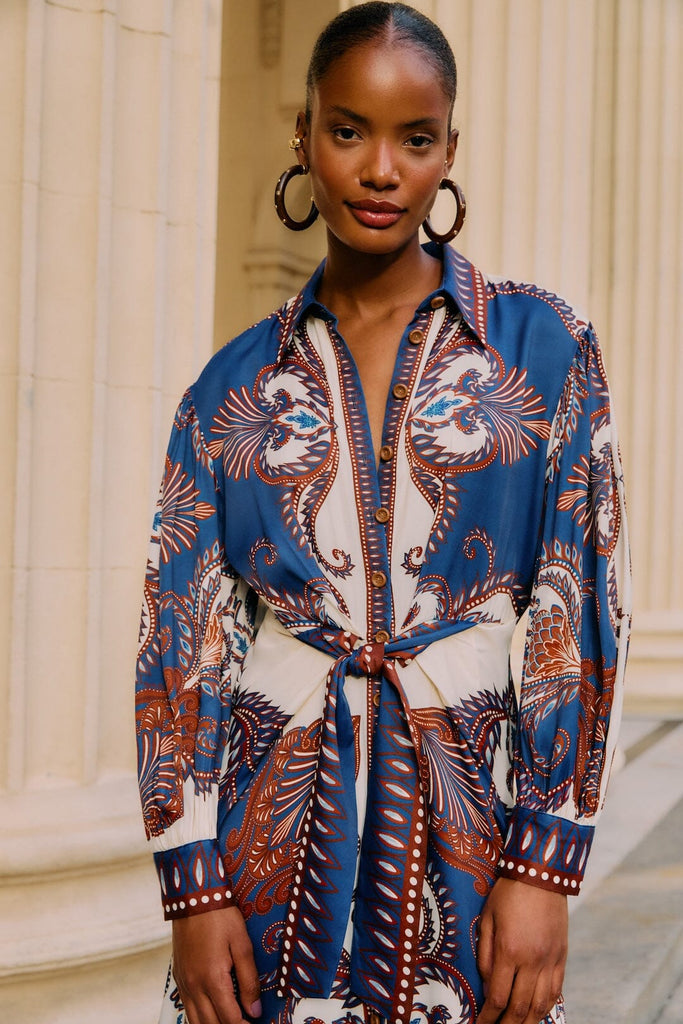 Arabesque Scarf Midi Dress