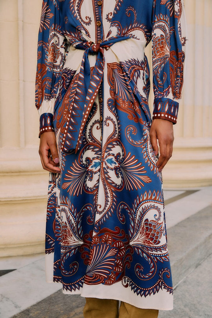 Arabesque Scarf Midi Dress