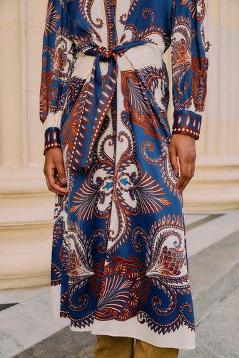 Arabesque Scarf Midi Dress