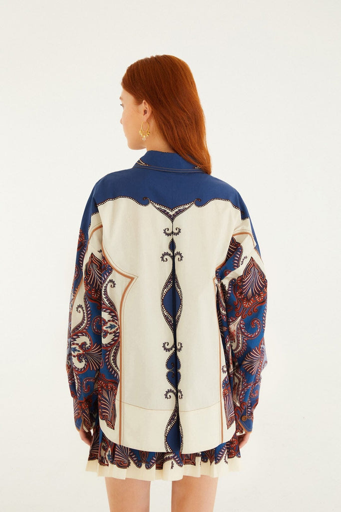 Arabesque Scarf Long Sleeve Shirt