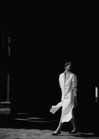 Evony Shirt Dress White