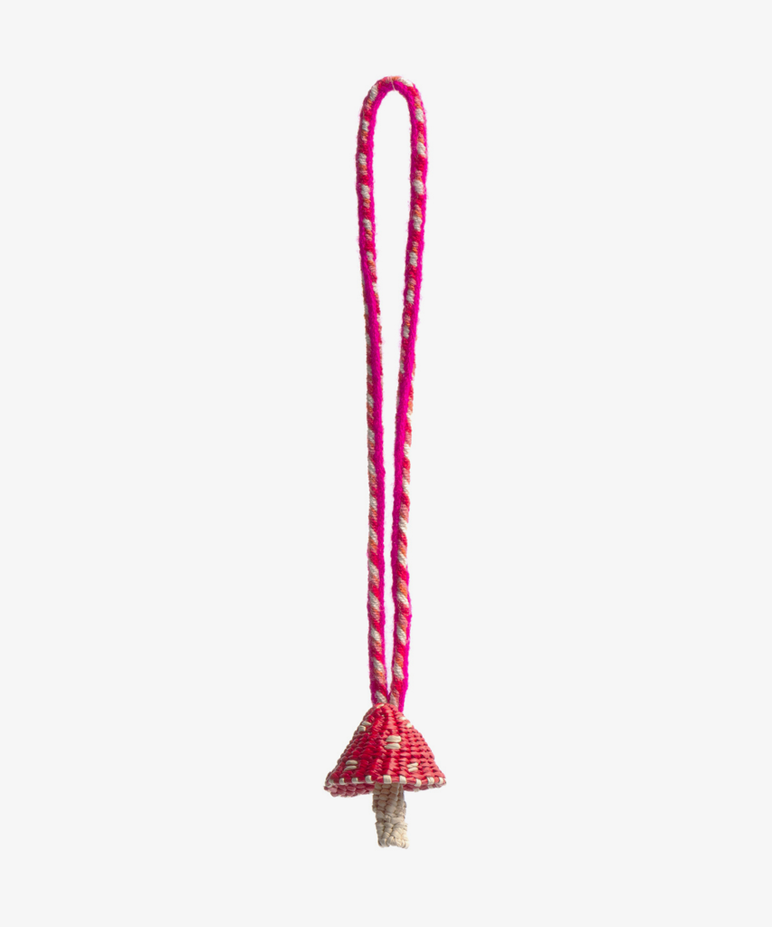 Guanabana Pink Mushroom Handmade Charm