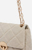 Grand Moon Handbag Quilted Sand