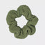 Crinkle Scrunchie Metallic Khaki