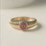 The Rachel Ring fluted Pink Diamond size 3