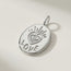 Love Pendant Oval Medallion with diamond White Gold
