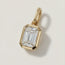 Radiant-cut Diamond Pendant