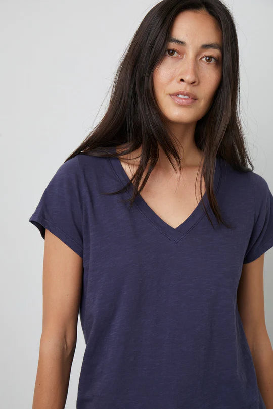 Velvet Original Jillian Tee Navy