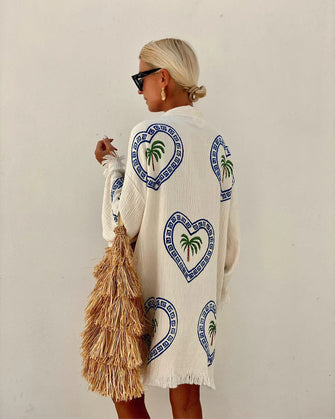 Midi Robe Natural Palm